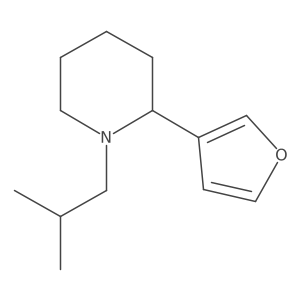 2-(Furan-3-yl)-1-isobutylpiperidine结构式