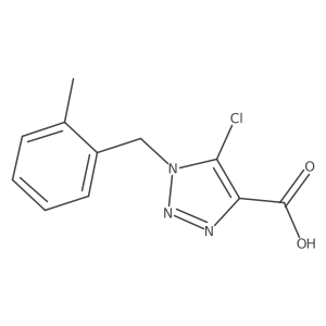 5-Chloro-1-(2-methylbenzyl)-1H-1,2,3-triazole-4-carboxylic acid Structure