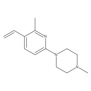 1-Methyl-4-(6-methyl-5-vinylpyridin-2-yl)piperazine结构式