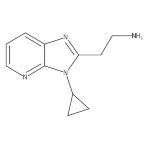 2-(3-cyclopropyl-3H-imidazo[4,5-b]pyridin-2-yl)ethan-1-amine Structure