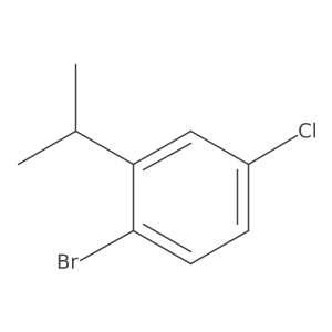 1-Bromo-4-chloro-2-isopropylbenzene结构式