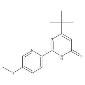 4-tert-butyl-2-(5-methoxypyridin-2-yl)-1H-pyrimidin-6-one Structure