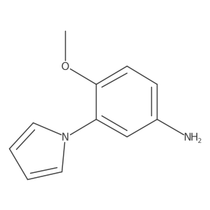 4-Methoxy-3-(1H-pyrrol-1-yl)aniline结构式