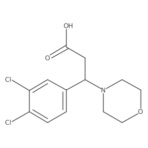 3-(3,4-Dichlorophenyl)-3-(morpholin-4-yl)propanoic acid Structure