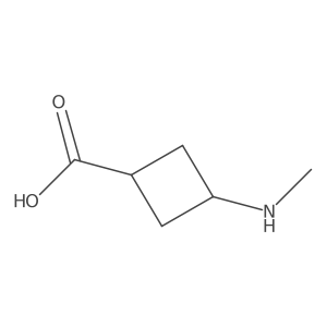 3-(Methylamino)cyclobutane-1-carboxylic acid Structure