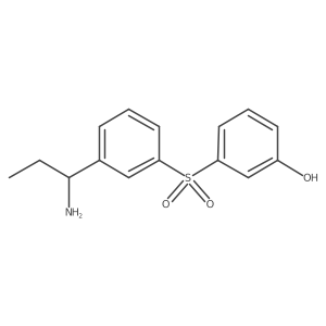 Phenol, 3-[[3-[(1S)-1-aminopropyl]phenyl]sulfonyl]-结构式