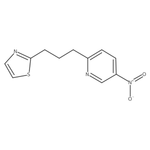 2-(3-(5-Nitropyridin-2-yl)propyl)thiazole结构式
