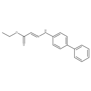 (E)-ethyl 2-(2-(biphenyl-4-yl)hydrazono)acetate结构式