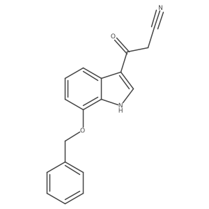3-(7-(Benzyloxy)-1H-indol-3-yl)-3-oxopropanenitrile结构式