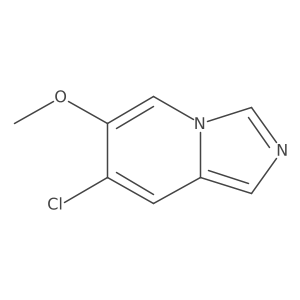 7-Chloro-6-methoxyimidazo[1,5-a]pyridine结构式