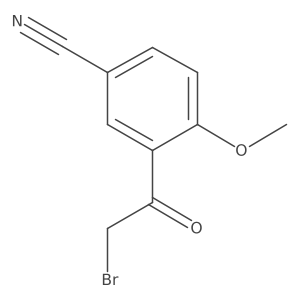 Benzonitrile, 3-(2-bromoacetyl)-4-methoxy-结构式