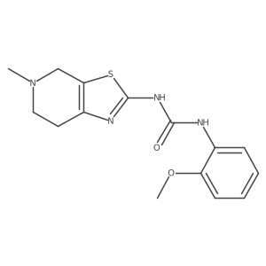 1-(2-methoxyphenyl)-3-(5-methyl-6,7-dihydro-4H-[1,3]thiazolo[5,4-c]pyridin-2-yl)urea结构式