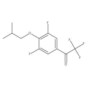 1-(3,5-Difluoro-4-isobutoxyphenyl)-2,2,2-trifluoroethanone结构式