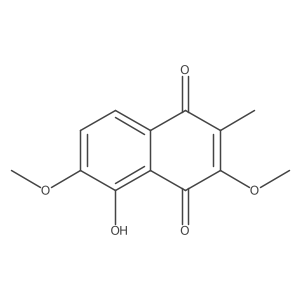 5-Hydroxy-3,6-dimethoxy-2-methyl-1,4-naphthoquinone Structure
