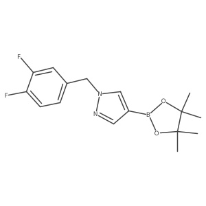 1-(3,4-Difluoro-benzyl)-4-(4,4,5,5-tetramethyl-[1,3,2]dioxaborolan-2-yl)-1H-pyrazole Structure