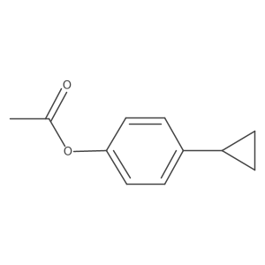 Acetic acid 4-cyclopropyl-phenyl ester Structure