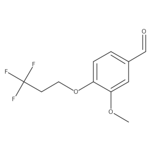 3-Methoxy-4-(3,3,3-trifluoropropoxy)benzaldehyde Structure