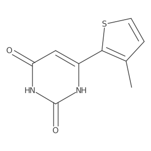 6-(3-Methylthiophen-2-yl)pyrimidine-2,4-diol Structure