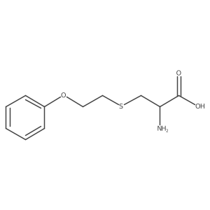 2-Amino-3-[(2-phenoxyethyl)sulfanyl]propanoic acid Structure