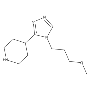 4-[4-(3-methoxypropyl)-4H-1,2,4-triazol-3-yl]piperidine Structure