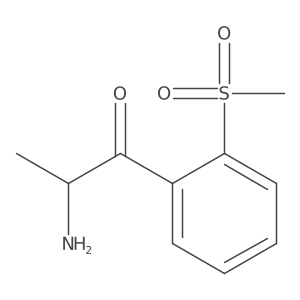 2-Amino-1-(2-methanesulfonylphenyl)propan-1-one Structure