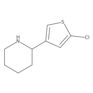 2-(5-Chlorothiophen-3-yl)piperidine结构式