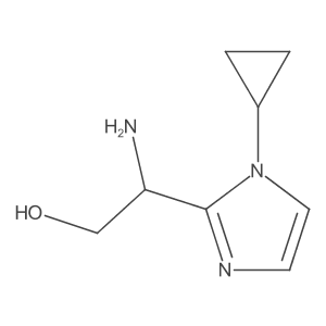 2-Amino-2-(1-cyclopropyl-1H-imidazol-2-yl)ethan-1-ol Structure
