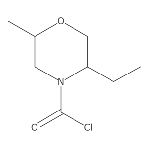 5-Ethyl-2-methylmorpholine-4-carbonyl chloride结构式
