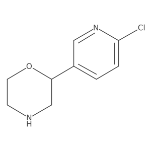 2-(6-Chloropyridin-3-yl)morpholine Structure