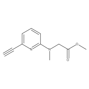 N-(6-Ethynyl-2-pyridinyl)-N-methylglycine methyl ester Structure
