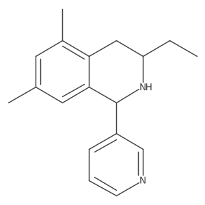 Isoquinoline, 3-ethyl-1,2,3,4-tetrahydro-5,7-dimethyl-1-(3-pyridinyl)-结构式