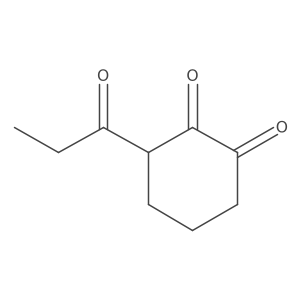 3-Propanoylcyclohexane-1,2-dione结构式