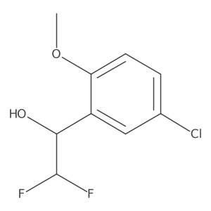 1-(5-Chloro-2-methoxyphenyl)-2,2-difluoroethan-1-ol结构式
