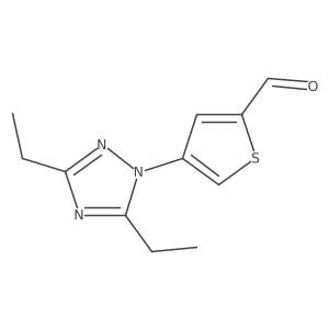 4-(diethyl-1H-1,2,4-triazol-1-yl)thiophene-2-carbaldehyde结构式