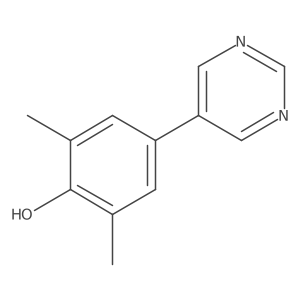 2,6-Dimethyl-4-(5-pyrimidinyl)phenol Structure