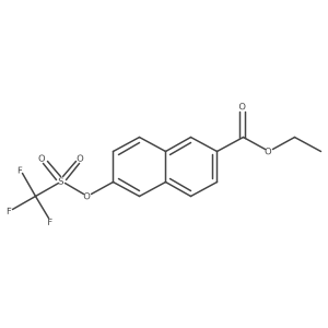 Ethyl 6-(((trifluoromethyl)sulfonyl)oxy)-2-naphthoate Structure