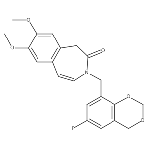 3-[(6-fluoro-4H-1,3-benzodioxin-8-yl)methyl]-7,8-dimethoxy-1,3-dihydro-2H-3-benzazepin-2-one结构式