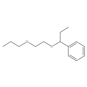 [2-Iodo-1-(2-propoxyethoxy)ethyl]benzene结构式