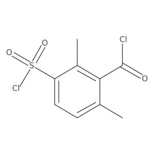 3-(Chlorosulfonyl)-2,6-dimethylbenzoyl chloride Structure