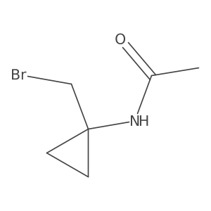 N-(1-(Bromomethyl)cyclopropyl)acetamide Structure