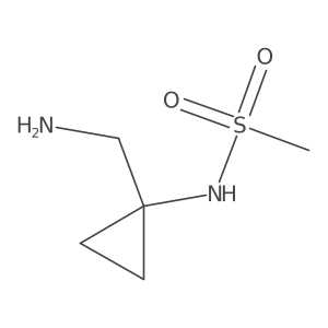 N-[1-(aminomethyl)cyclopropyl]methanesulfonamide结构式