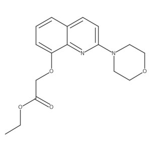 Ethyl 2-((2-morpholinoquinolin-8-yl)oxy)acetate Structure
