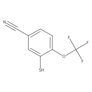 3-sulfanyl-4-(trifluoromethoxy)benzonitrile结构式