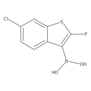 (6-Chloro-2-fluorobenzo[b]thiophen-3-yl)boronic acid结构式