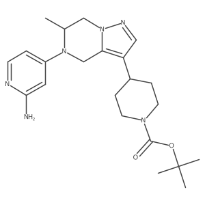 1,1-Dimethylethyl 4-[(6R)-5-(2-amino-4-pyridinyl)-4,5,6,7-tetrahydro-6-methylpyrazolo[1,5-a]pyrazin-3-yl]-1-piperidinecarboxylate Structure