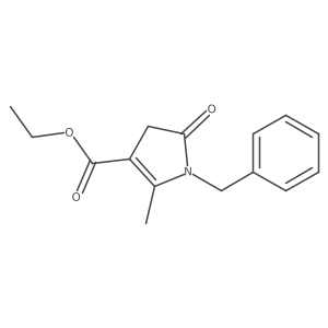 Ethyl 1-benzyl-2-methyl-5-oxo-4,5-dihydro-1h-pyrrole-3-carboxylate结构式