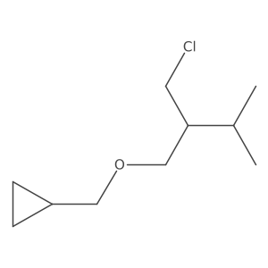 {[2-(Chloromethyl)-3-methylbutoxy]methyl}cyclopropane结构式