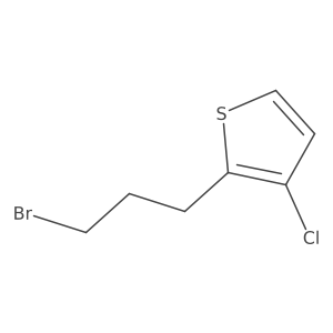 2-(3-Bromopropyl)-3-chlorothiophene Structure