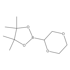 2-(1,4-Dioxan-2-yl)-4,4,5,5-tetramethyl-1,3,2-dioxaborolane Structure