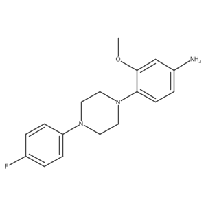 4-(4-(4-Fluorophenyl)piperazin-1-yl)-3-methoxyaniline结构式